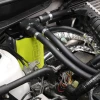 Neon Yellow Installed IAG V3 Air Oil Separator - 2008-2021 Subaru STI, 2008-2014 WRX, 2009-2013 FXT, 2005-2009 Legacy GT / Outback XT