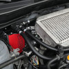 Red Installed IAG V3 Air Oil Separator - 2008-2021 Subaru STI, 2008-2014 WRX, 2009-2013 FXT, 2005-2009 Legacy GT / Outback XT
