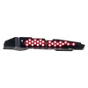 Back side of IAG black aluminum fender shrouds with red hex accent plate for 2022-2026 Subaru WRX (VB)