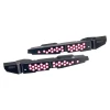 IAG black aluminum fender shrouds with pink hex accent plate for 2022-2026 Subaru WRX (VB)