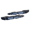 IAG black aluminum fender shrouds with blue hex accent plate for 2022-2026 Subaru WRX (VB)
