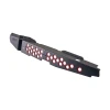 Angled view of IAG black aluminum fender shrouds with red hex accent plate for 2022-2026 Subaru WRX (VB)