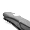 Close up of the COBB Redline Matte Carbon Fiber Fender Shrouds for the 2022-2026 Subaru WRX VB
