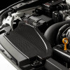 COBB Redline Gloss Carbon Fiber Power Scoop installed in 2022-2026 Subaru WRX engine bay