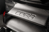 COBB Redline Matte Carbon Fiber Intake Grill Scoop installed behind 2022, 2023, 2024, 2025, 2026 Subaru WRX front grille