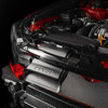 COBB Redline Matte Carbon Fiber Intake Grill Scoop installed behind 2022, 2023, 2024, 2025, 2026 Subaru WRX front grille