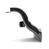Side profile view of the COBB 746160 high-gloss carbon fiber intake grill ram air scoop for 2022+ WRX