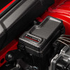 COBB Redline Matte Carbon Fiber Fuse Cover Kit (Passenger Side) installed in 2022-2026 Subaru WRX engine bay