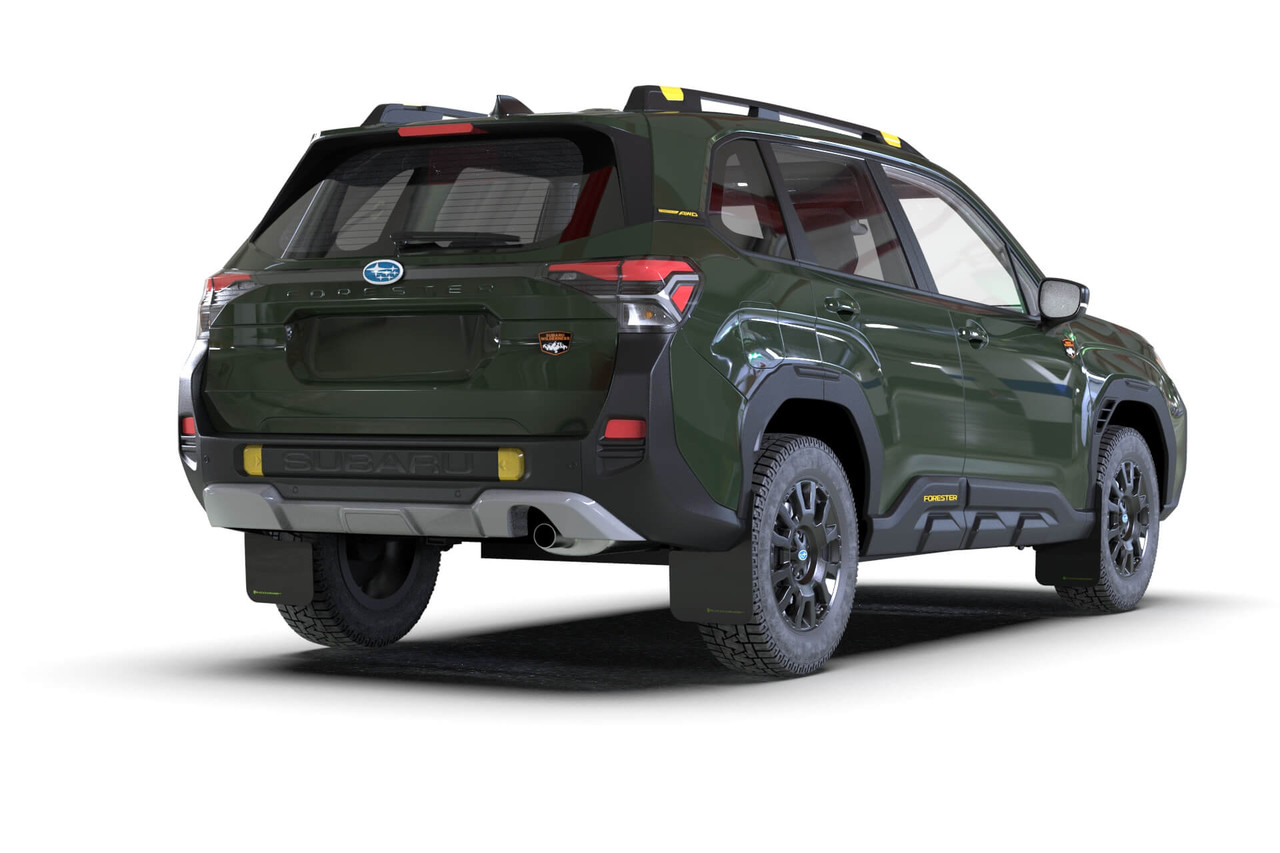 Rally Armor UR Mud Flaps - 2026 Subaru Forester | Dark Green Logo