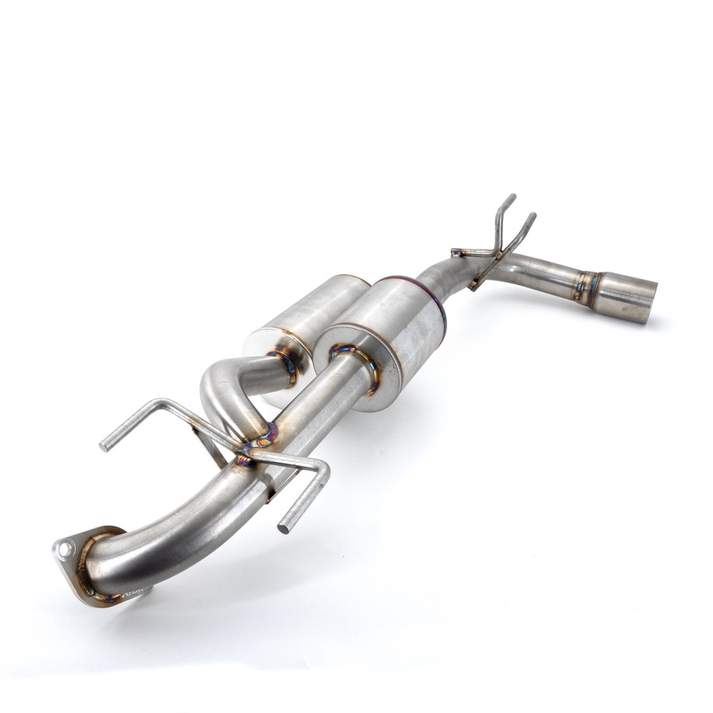 Dual Chamber axleback exhaust with single exit tip for 2021+ Subaru