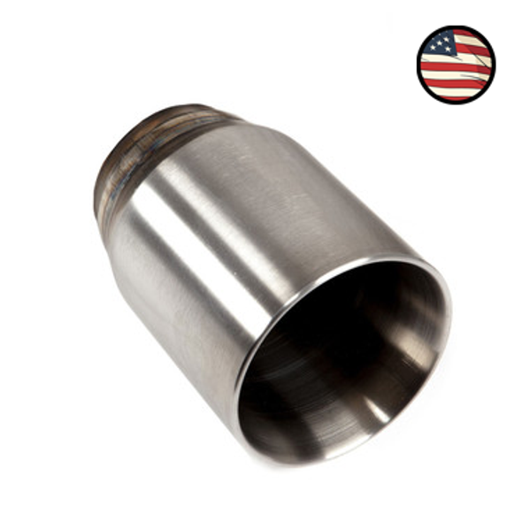 3.5" Double Wall Single Tip - 3" Inlet Diameter