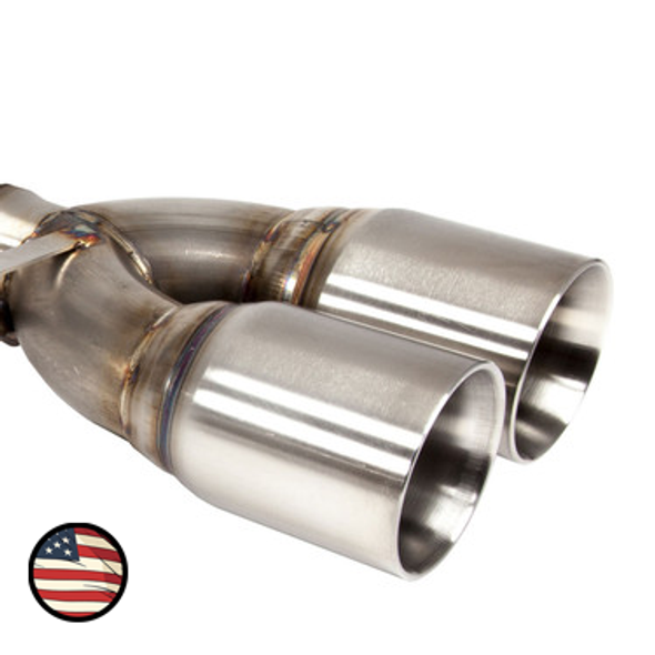 3.5" Double Wall Dual Exit Exhaust Tip - Non-Staggered
