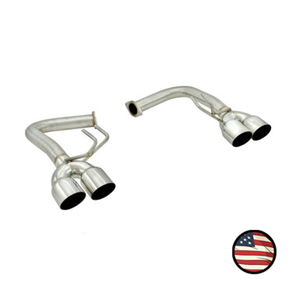 Axleback Exhaust - 2015-2021 WRX/STi Invidia Q300 / R400 / N1 Fit Replacement - Muffler Delete - 3.5" Single Wall Tips