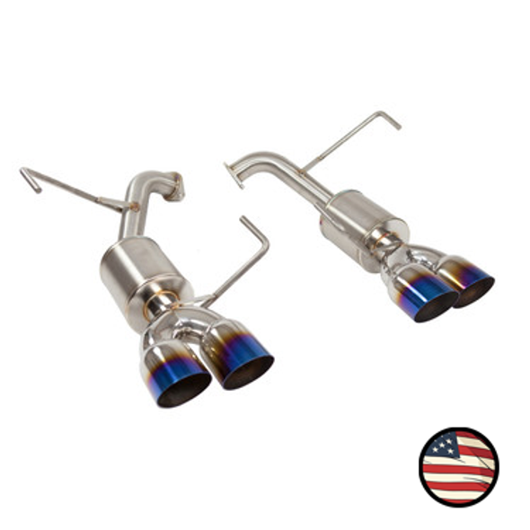 Axleback Exhaust - 2022+ Subaru WRX - 5" Muffler - 3.5" Single Wall Neochrome Tips