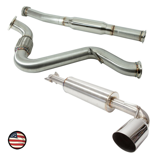 Catback Exhaust - 2017-21 BRZ / GT86 - Ultra Quiet - Single Exit Track Exhaust