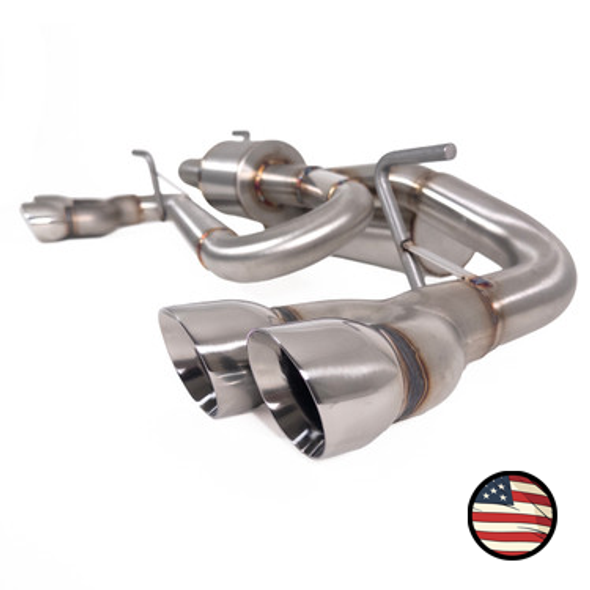 2024+ Subaru Crosstrek Quad Exit No Drone Axleback Exhaust for the 2.5L