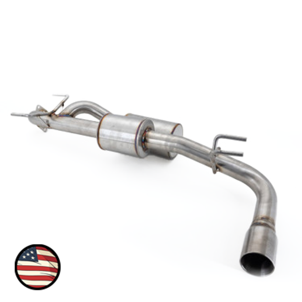 Axleback Exhaust- 2024+ Crosstrek 2.5 - Dual Chamber with 5" Muffler - Single Exit 3" Double Wall Tip