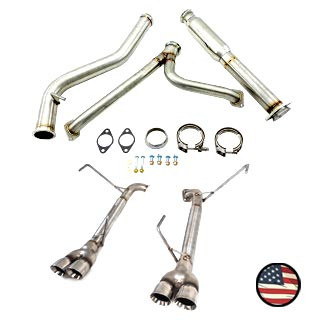 2020-2025 Subaru Outback XT Quad Exit Catback Exhaust - Muffler Delete