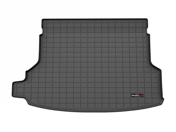 Black WeatherTech Cargo Liner for the 2025 Subaru Forester with Harman Kardon Audio System