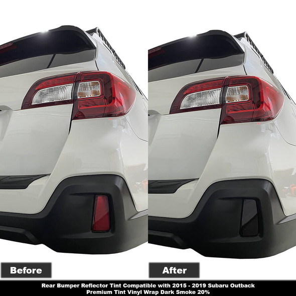 Black out your Subaru Outback bumper reflectors. 2015, 2016, 2017, 2018, 2019, 2020, 2021, 2022