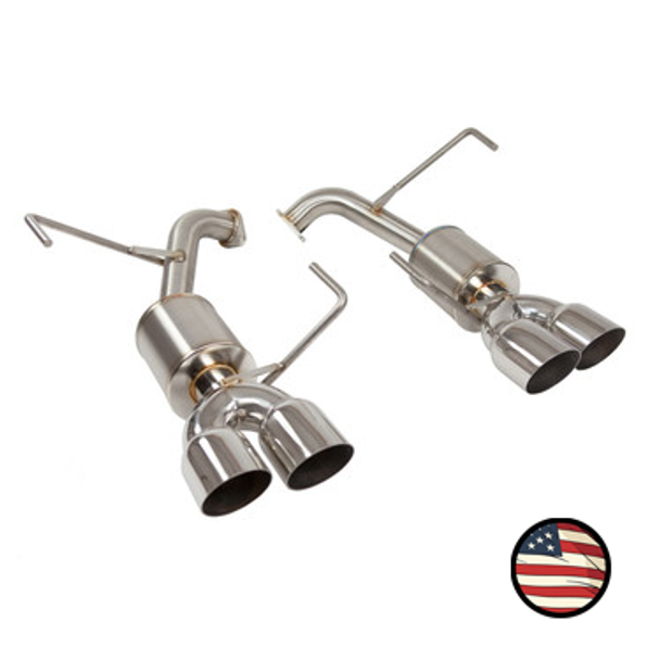 Axleback Exhaust - 2011-2014 WRX/STi Sedan - 5" Muffler - 3.5" Single Wall Tips