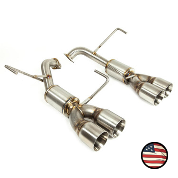 Axleback Exhaust - 2011-2014 WRX/STi Sedan - 4" Muffler - 3.5" Double Wall Tips