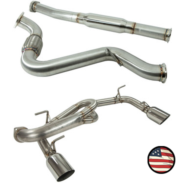 Catback Exhaust - 2013-2016 BRZ/FR-S - Muffler Delete - 3" Tubing