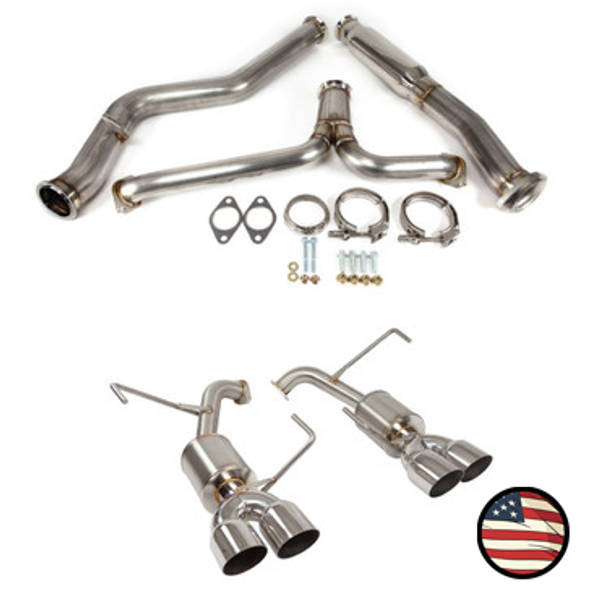 Catback Exhaust - 2015-2021 WRX, 2015-2018 STi - 5" Muffler - 3.5" Single Wall Tips