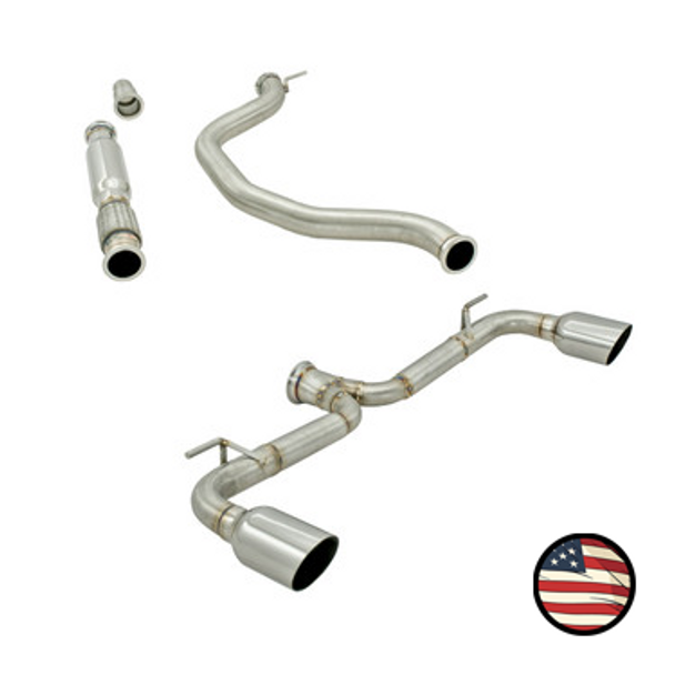 Catback Exhaust - 2015-2017 Volkswagen Mk7 GTi - Muffler Delete