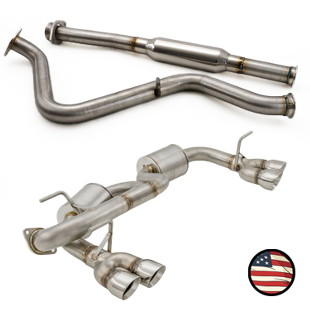 Catback Exhaust - 2017-23 Impreza Wagon Quad Exit - 5" Muffler