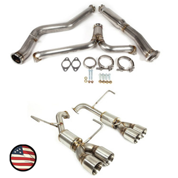 Catback Exhaust - 2022+ Subaru WRX - 4" Muffler - 3.5" Double Wall Tips