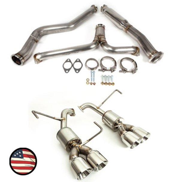 Catback Exhaust - 2022+ Subaru WRX - 5" Muffler - 4" Double Wall Tips