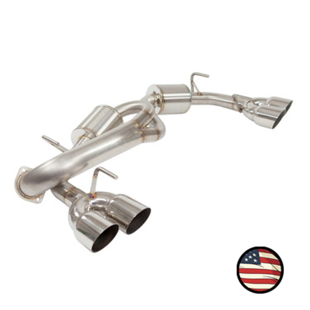 Axleback Exhaust, 2011-2014 WRX / 2008-2014 STi Hatchback - 5" Muffler - 3.5" Single Wall Tips