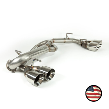 Axleback Exhaust, 2011-2014 WRX / 2008-2014 STi Hatchback - Muffler Delete - 4" Double Wall Tips
