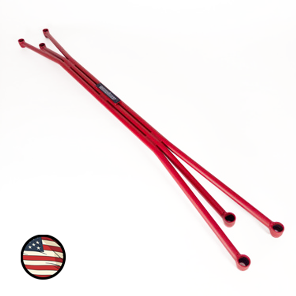 Front Strut Tower Bar - 2016-2020 Kia Optima - Wrinkle Red