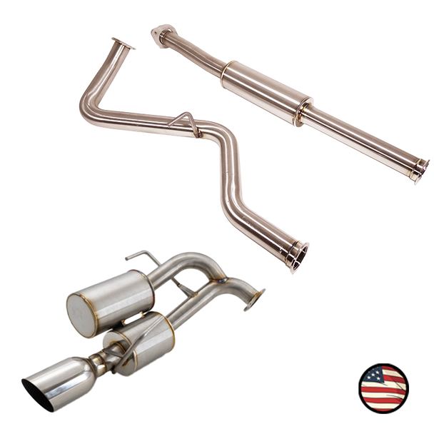 Catback Exhaust - 2018-2019 Legacy 2.5 - Dual Chamber With 5" Muffler