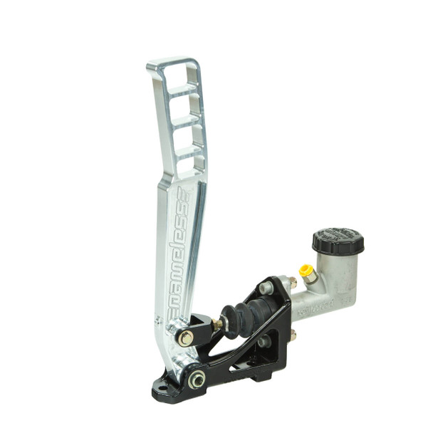 Raw CNC Aluminum 13" Long Handbrake with Reservoir Style Master Cylinder