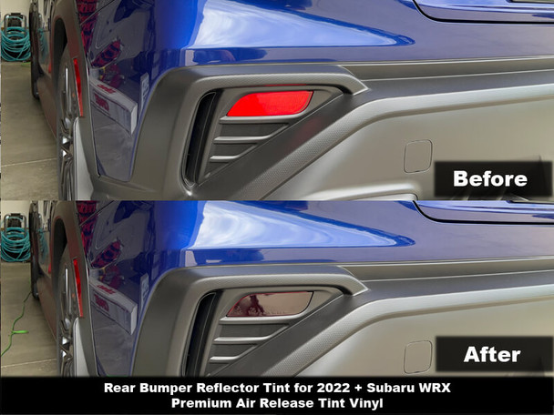 Black out your Subaru WRX rear bumper reflectors. 2022, 2023, 2024, 2025