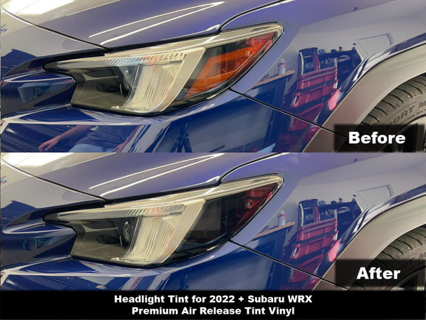 Headlight/Corner Marker Tint Before & After on the 2022+ Subaru WRX