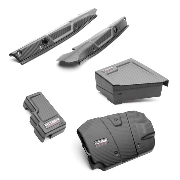 COBB Redline Matte Carbon Fiber Dress-up Kit - Engine Cover, Fender Shrouds, Fuse Covers - 2022+ WRX