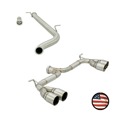Catback Exhaust - 2015-2017 Golf R - Muffler Delete