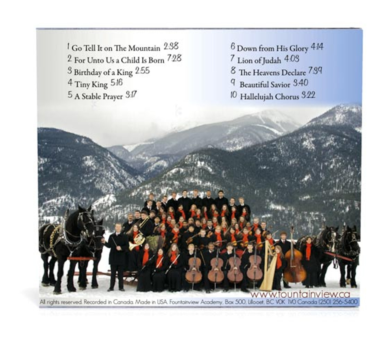Go Tell it on The Mountain CD (Strings and Choir