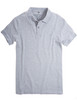 Men's grey melange pique polo shirt by Vedoneire of Ireland