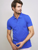 Men's Pique Polo with stretch, blue, by Vedoneire of Ireland