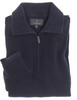 100% cotton half zip, Navy, by Vedoneire of Ireland