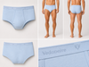 Men's Cotton Executive Briefs Blue