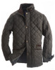 Men's traditional quilted jacket Green with cord trim by Vedoneire of Ireland