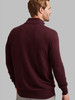 Men's Luxury Lambswool HALF ZIP, fig, by Vedoneire of Ireland