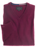 Men's Luxury Lambswool knit, port wine, by Vedoneire of Ireland