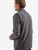 Equine style fleece gilet, grey, with suede trim by Vedoneire of Ireland